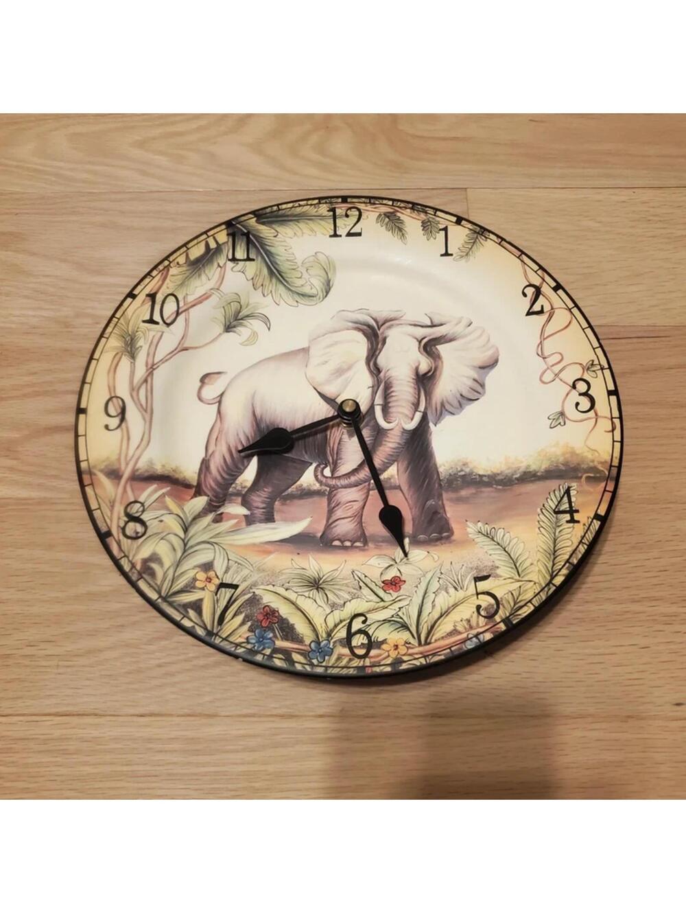 Elephant Plate Clock